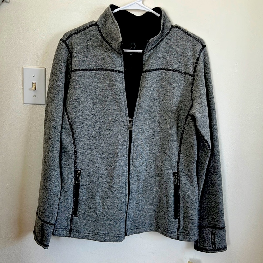 Overland Grey Eva Fleece Jacket Size M NWT